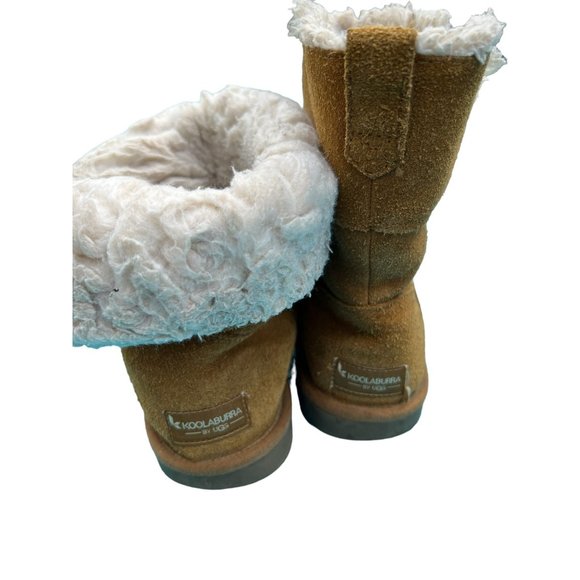 Kookaburra UGG Girls Aribel Roll Down boots Well Worn Size 4 - Picture 3 of 6
